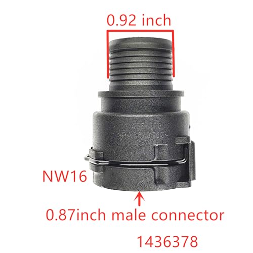 1436378, 1712370, Straight NW16 Coolant Hose Connector,Engine Hose Joint
