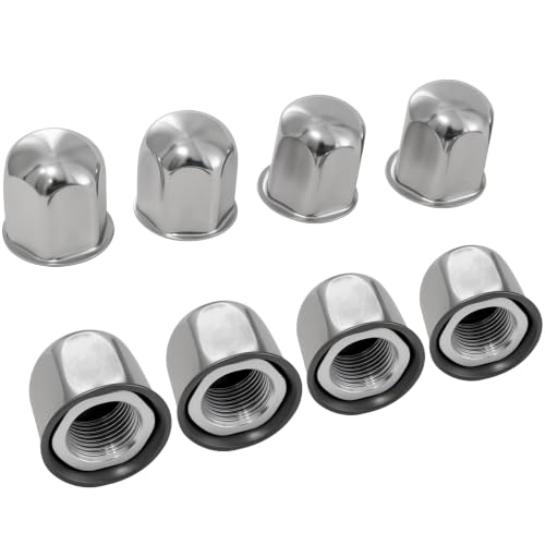 CIRONBOW 8Pcs Lug Nuts with Adapter for Wheel Simulators,Adapter for 17 inch 8 Lug Wheel Simulators,Compatible with Ford 2005-2022 F350 Truck
