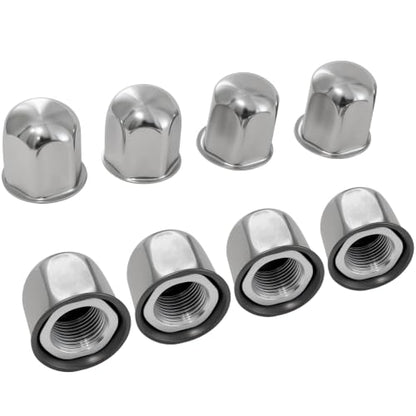CIRONBOW 8Pcs Lug Nuts with Adapter for Wheel Simulators,Adapter for 17 inch 8 Lug Wheel Simulators,Compatible with Ford 2005-2022 F350 Truck