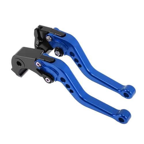 Short Brake Clutch Levers for Kawasaki Z1000SX/NINJA 1000/Tourer 2011-2016 6 Position Adjustable Motorcycle Handlebar Brake Lever Aluminum Alloy Blue - color: Blue