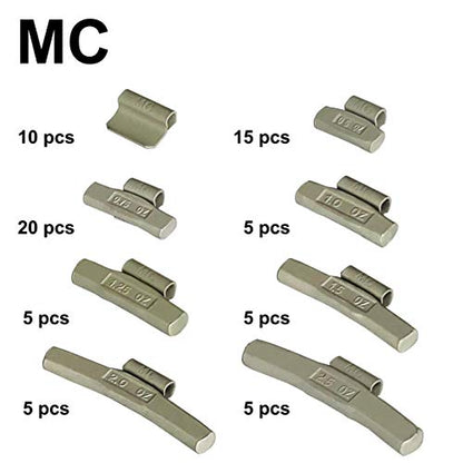 MC-M70 Wheel Weight Kit MC Style 70pcs/kit - size: MC-M70