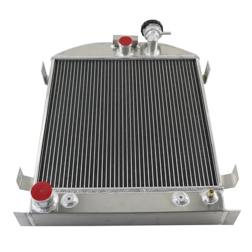 3 Row Aluminum Radiator for 1930 1931 1932 Ford Hi-Boy Hot Rod Grill Shells Ford Engine
