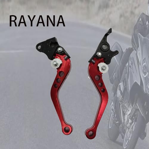 RAYANA 7/8" Handle Bar Clutch Brake Lever CNC Aluminum Alloy Adjustable Compatible for Chinese GY6 50cc 70cc 90cc 125cc 150cc Moped Scooter Motorcycle (Front Discs and Rear Drums, Black) - color: Black, style: Front Discs and Rear Drums