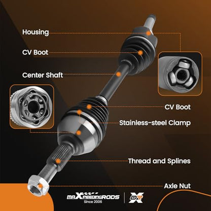 maXpeedingrods Front Left CV Axle Shaft Assembly for Chevy Equinox - color: 66-1516 Left