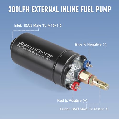 External Inline Fuel Pump Electric 300LPH High Flow 12V 0580254044 044