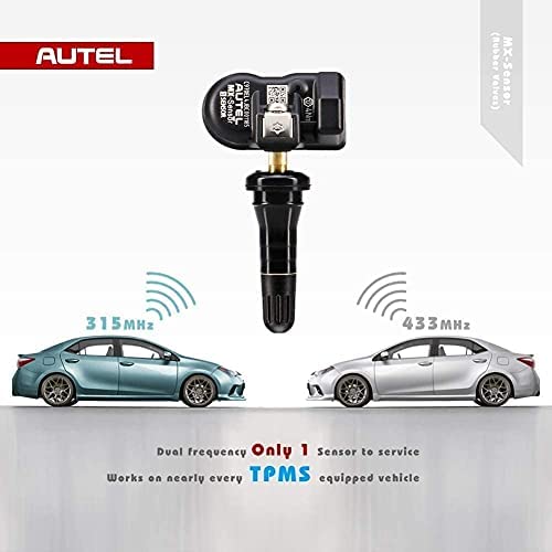Autel TPMS Sensors 10pcs Pack Rubber Stem 315/433MHz TPMS Sensor Universal Tire Sensor Programmed by Autel TPMS Tool TS900 TS401 TS408 TS508 TS9601 TS608 MK808TS MX808TS MS906TS ITS600 - size: 10pcs 1-Sensor R