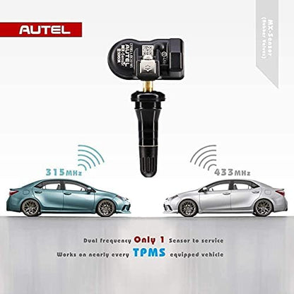Autel TPMS Sensor Universal Tire Sensor 12pcs Pack Rubber Stem 315MHz + 433MHz TPMS Sensor Programmed by TPMS Programming Tool TS900 TS508 TS408 TS608 MS906TS MS906Pro TS MK808TS MX808TS ITS600Pro - size: 12pcs 1-Sensor R