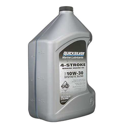 Quicksilver 10W-30 Marine Engine Oil - style: Synthetic blend