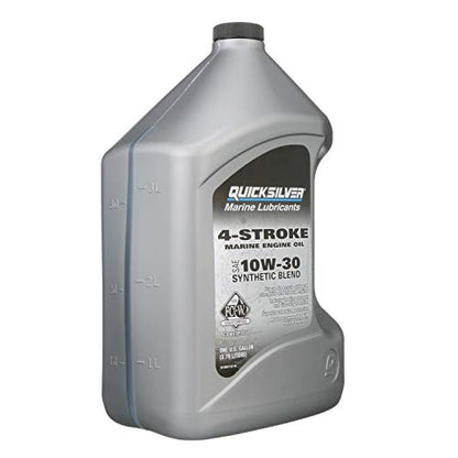 Quicksilver 10W-30 Marine Engine Oil - style: Synthetic blend