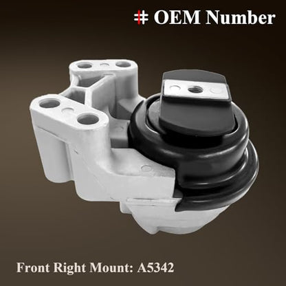 Engine Motor Mount & Trans Mount for Ford Edge 2011 2012 2013 2014 V6 3.5L - size: 2011-2014 Ford Edge V6 3.5L/3.7L