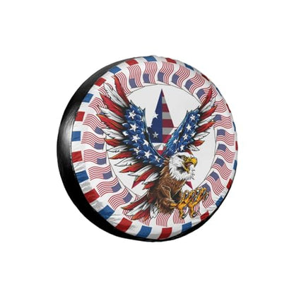 American Eagle Spare Tire Cover Waterproof Sun Protection Fit 15 Inches - color: Eagle, size: 15 inch