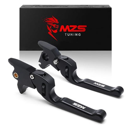 MZS Motorcycle Clutch Brake Levers, Wheel Adjustable CNC Handle Set - size: 2014 to 2016 Touring