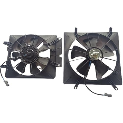 Air Radiator Condenser Cooling Fan Assembly Motor Shroud Compatible with Honda 2002-2006 CR-V CRV A/C 2003-2006 Element A/C