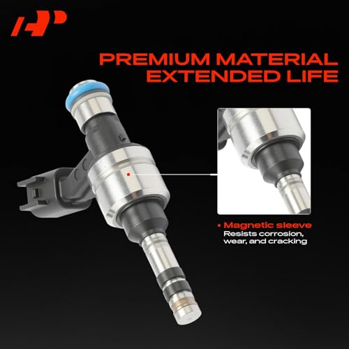 A-Premium Set of 6 Fuel Injectors Compatible with Chevrolet, Cadillac, GMC