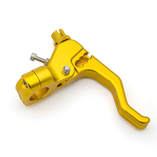 PROCNC Universal Performance Stunt Clutch Lever Fits YZF R25 R3 MT-25 MT-03,FZ-09 R6 GSX-R600/750 GSXR1000 GROM CBR250R CBR300R (Gold) - color: Gold