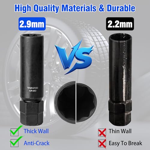 10 Spline Lug Nut Key Set - size: 3 Pieces