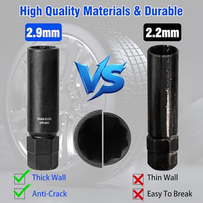 10 Spline Lug Nut Key Set - size: 3 Pieces