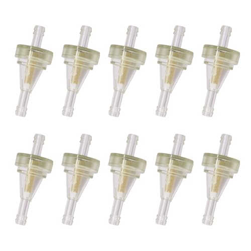 10 PCS Inline Fuel Filter for 1/4 Fuel Line Gas Engine