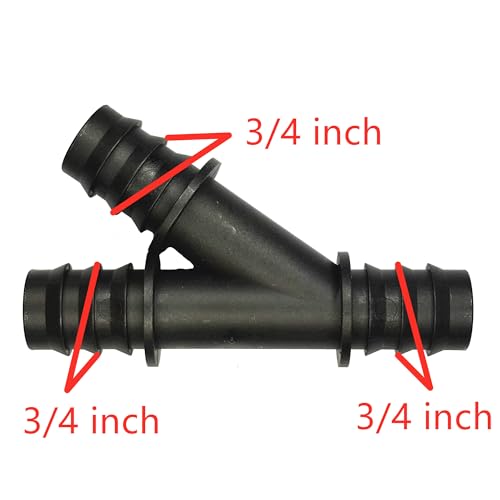 3/4" Pipe Y-Joint Fitting,Radiator Coolant Hose 3-Way Connector, Heater Tee