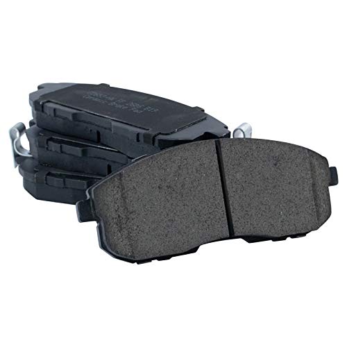 TRQ Front and Rear Brake Pad and Rotor Set Ceramic Vented Solid Rotors - style: BKA11209