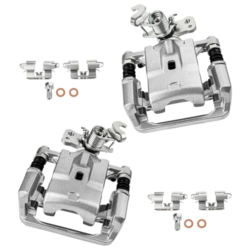 cciyu Rear Left & Right Disc Brake Calipers w/Bracket 18B5002 18B5003 - size: Rear[18B5002+18B5003]