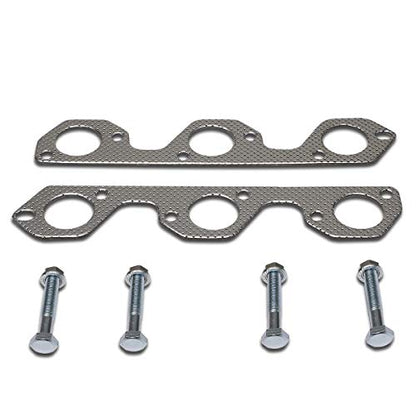 DNA Motoring GKTSET-JCW0738 Aluminum Exhaust Manifold Header Gasket Set Replacement,Metallic