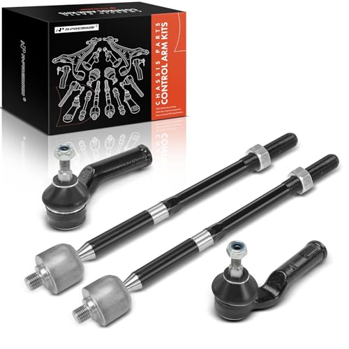 A-Premium Front Inner & Outer Tie Rod End Kit Fix Uneven Tire Wear