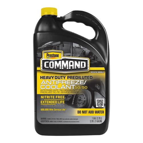 Prestone AFC12100-6PK Command Heavy Duty Nitrate-Free Extended Life 50/50 Antifreeze, 1 Gallon (Pack of 6)