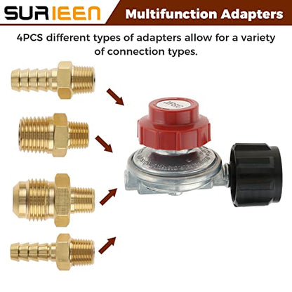 0-20 PSI Adjustable High Pressure Propane Regulator Valve Kit