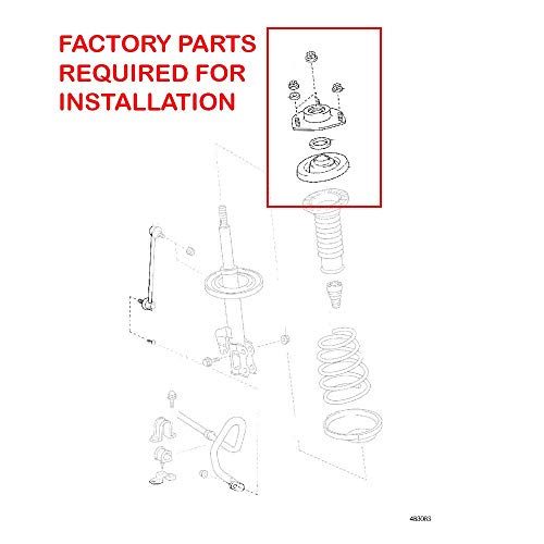 Godspeed MSS0116-B MonoSS Coilover Lowering Kit, Fully Adjustable, Ride Height, Spring Tension And 16 Click Damping, compatible with Lexus RX350 FWD (L10) 2008-13