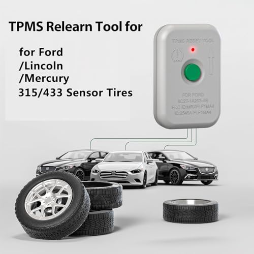 VXDAS TPMS Reset Relearn Tool TPMS19 for Ford Tire Sensor Pressure Monitor Activation Tool Compatible for Ford, Lincoln, Mercury - 2026 Edition (8C2Z-1A203-A)