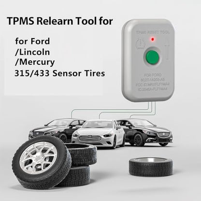 VXDAS TPMS Reset Relearn Tool TPMS19 for Ford Tire Sensor Pressure Monitor Activation Tool Compatible for Ford, Lincoln, Mercury - 2026 Edition (8C2Z-1A203-A)