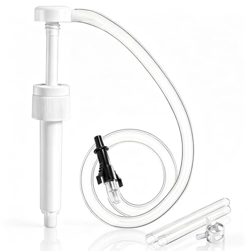 Fluid Pump for Standard Quart Bottles, 8cc Per Stroke, Premium Fluid Transfer Pump with Fixed Clasp, Transfer Gear Oil, Differential & Transmission Fluid (28mm)