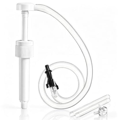 Fluid Pump for Standard Quart Bottles, 8cc Per Stroke, Premium Fluid Transfer Pump with Fixed Clasp, Transfer Gear Oil, Differential & Transmission Fluid (28mm)