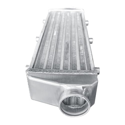 Universal Intercooler 23''x7''x2.7" Front Mount Intercooler 2.2'' Inlet and Outlet Aluminum Turbo Intercooler Direct Replacement for Any Turbo Charger system - size: 23''x7''x2.7" 2.2''