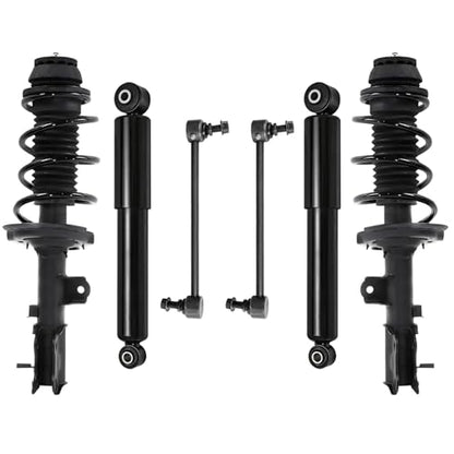 Detroit Axle - 6PC Suspension Kit For 2012-2017 Hyundai Accent - size: 6AQS47410/Shock Kit