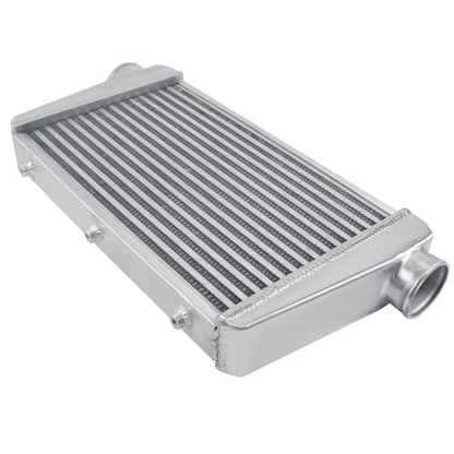 Universal Intercooler 25''x13''x3.3" Front Mount Intercooler 3'' Inlet and Outlet Aluminum Turbo Intercooler Direct Replacement for Any Turbo Charger system - size: 25''x13''x3.3" 3''