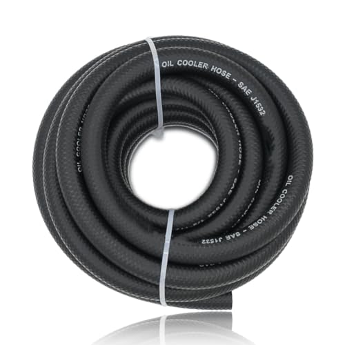 1 inch Transmission Oil Cooler Hose - 150 PSI Fuel Line Hose J1532 For Transmission Fluid, Oil, Coolant 10 FT - size: 1 Inch 10FT