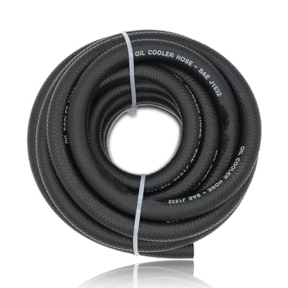 1 inch Transmission Oil Cooler Hose - 150 PSI Fuel Line Hose J1532 For Transmission Fluid, Oil, Coolant 10 FT - size: 1 Inch 10FT