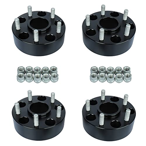 BRTEC 2in 5x127mm 5x5 Wheel Spacers 5 Lug Wheel Adapters 1/2X20 & 71.5 mm Hub Bore Hubcentric Spacers for Jeep Wrangler JK Grand Cherokee WJ Commander XK 4pcs - color: 2inch-4pcs-C