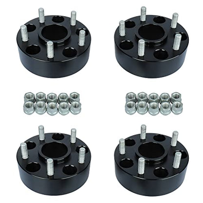 BRTEC 2in 5x127mm 5x5 Wheel Spacers 5 Lug Wheel Adapters 1/2X20 & 71.5 mm Hub Bore Hubcentric Spacers for Jeep Wrangler JK Grand Cherokee WJ Commander XK 4pcs - color: 2inch-4pcs-C
