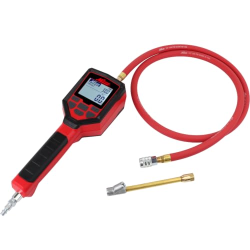 Preset Digital Auto Tire Inflator with Gauge, 174 PSI Automatic Inflate & Deflate, Rechargeable Professional Tire Inflator with Heavy-Duty Hose, Standard bore Chuck & Straight-Dual Foot Chuck