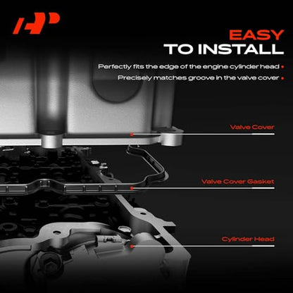 A-Premium Engine Valve Cover Gasket Set, for Oil or Gas Leak Repair
