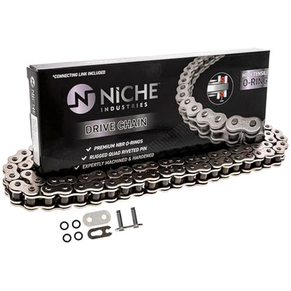 NICHE Drive Sprocket Chain Combo for Suzuki GSXR1000 GSXR1000Z Front 17 Rear 42 Tooth 530V O-Ring 110 Links - size: O-Ring Chain