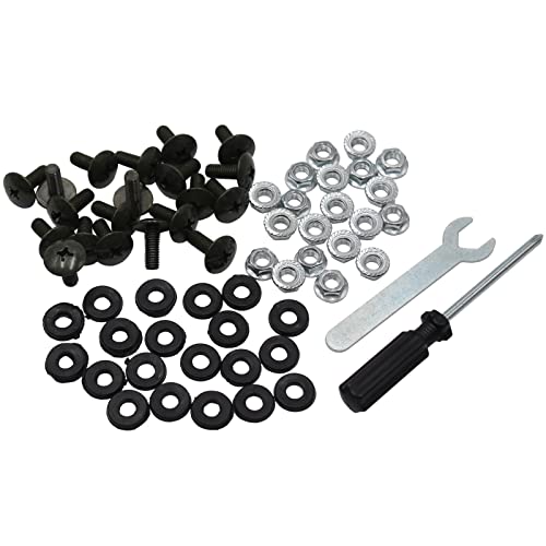 20X 6mm Fairing Plastics Guard Bolts Nuts Set 50cc 70cc 90cc 110cc 125cc Quad Pit Trail Dirt Bike ATV (M6x16mm)