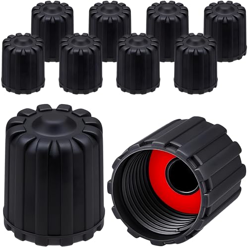 10PCS TPMS Tire Valve Stem Caps, Plastic Wheel Tire Valve Stem, with O-Ring Rubber Seal, Universal Tire Valve Stem Covers for Cars, SUV, Trucks, Bikes, Motorcycles, Bicycles(Black) - color: TPMS-Black-S, size: 10 pcs