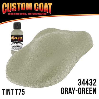 Custom Coat Gray Green Spray-On Urethane Truck Bed Liner Kit, 2 Gallons