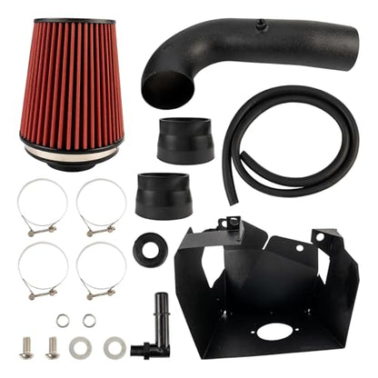 PHILTOP Cold Air Intake Red Tube + Heat Shield Compatible With 2019 2020 2021 2022 2023 2024 Ram 1500 5.7L, Red - color: Red, size: 2019-2024 Ram 1500 5.7L