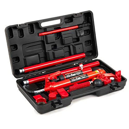 12 Ton Porta Power Hydraulic Jack Kit for Auto Body Frame Repair