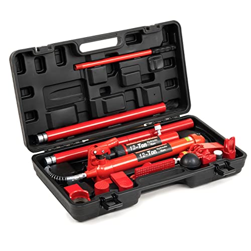 12 Ton Porta Power Hydraulic Jack Kit for Auto Body Frame Repair